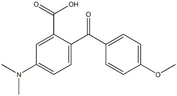 2-(4-Methoxybenzoyl)-5-(dimethylamino)benzoic acid Struktur