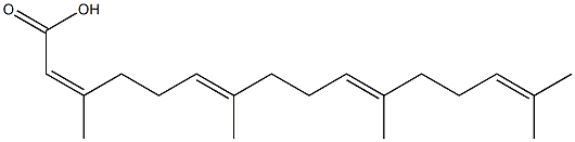 (2Z,6E,10E)-3,7,11,15-Tetramethyl-2,6,10,14-hexadecatetraenoic acid Struktur