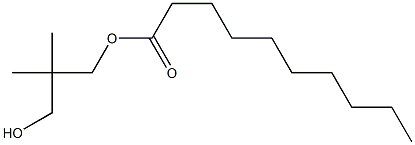 Decanoic acid 3-hydroxy-2,2-dimethylpropyl ester Struktur