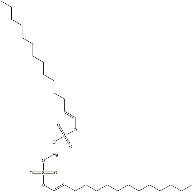 Bis[(1-tetradecenyl)oxysulfonyloxy]magnesium Struktur