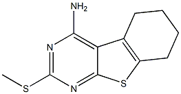 4-Amino-5,6,7,8-tetrahydro-2-methylthio[1]benzothieno[2,3-d]pyrimidine Struktur