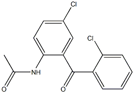 2',5-Dichloro-2-acetylaminobenzophenone Struktur