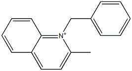 2-Methyl-1-(phenylmethyl)quinolinium Struktur