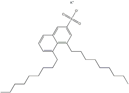 4,5-Dinonyl-2-naphthalenesulfonic acid potassium salt Struktur