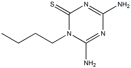 1-Butyl-4,6-diamino-1,3,5-triazine-2(1H)-thione Struktur