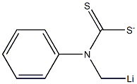 N-(Lithiomethyl)-N-phenyldithiocarbamate Struktur