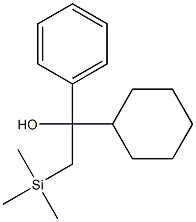 1-Cyclohexyl-1-phenyl-2-trimethylsilylethanol Struktur