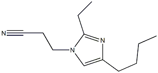 4-Butyl-1-(2-cyanoethyl)-2-ethyl-1H-imidazole Struktur