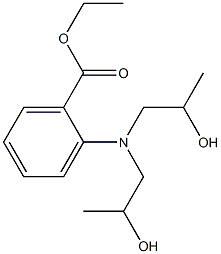 2-[Bis(2-hydroxypropyl)amino]benzoic acid ethyl ester Struktur