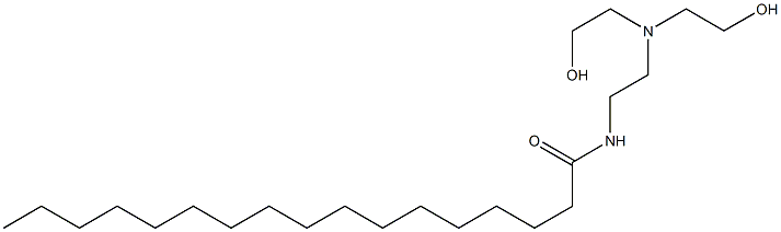 N-[2-[Bis(2-hydroxyethyl)amino]ethyl]heptadecanamide Struktur