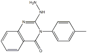 2-Hydrazino-3-(4-methylphenyl)quinazolin-4(3H)-one Struktur