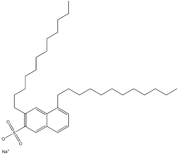 3,5-Didodecyl-2-naphthalenesulfonic acid sodium salt Struktur