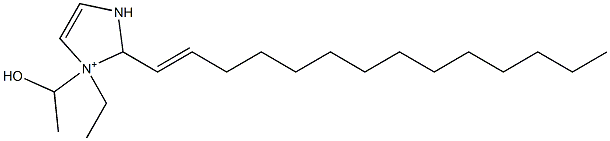 1-Ethyl-1-(1-hydroxyethyl)-2-(1-tetradecenyl)-4-imidazoline-1-ium Struktur