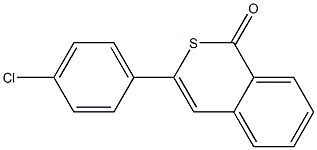 3-(4-Chlorophenyl)-1H-2-benzothiopyran-1-one Struktur