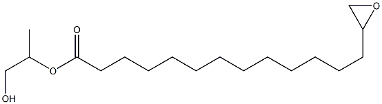 14,15-Epoxypentadecanoic acid 2-hydroxy-1-methylethyl ester Struktur