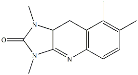 1,3,7,8-Tetramethyl-9,9a-dihydro-1H-imidazo[4,5-b]quinolin-2(3H)-one Struktur