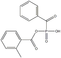 Benzoylphosphonic acid methyl(benzoyl) ester Struktur