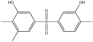 3,3'-Dihydroxy-4,4',5-trimethyl[sulfonylbisbenzene] Struktur