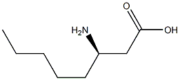 (R)-3-Aminooctanoic acid Struktur