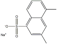 3,5-Dimethyl-1-naphthalenesulfonic acid sodium salt Struktur