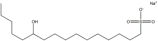 11-Hydroxyhexadecane-1-sulfonic acid sodium salt Struktur