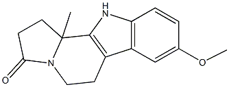 1,2,5,6,11,11b-Hexahydro-8-methoxy-11b-methyl-3H-indolizino[8,7-b]indol-3-one Struktur