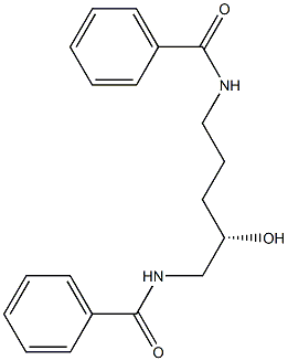 (+)-N,N'-[(S)-2-Hydroxypentamethylene]bisbenzamide Struktur