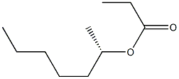 (+)-Propionic acid (S)-1-methylhexyl ester Struktur