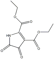 4,5-Dihydro-4,5-dioxo-1H-pyrrole-2,3-dicarboxylic acid diethyl ester Struktur