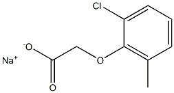 (2-Chloro-6-methylphenoxy)acetic acid sodium salt Struktur