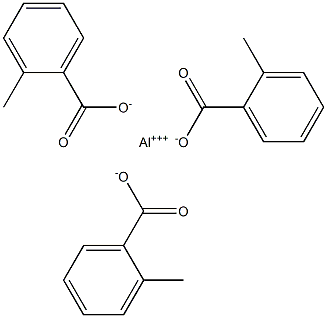 Tris(2-methylbenzoic acid)aluminum salt Struktur