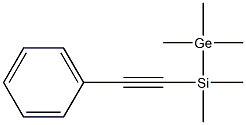 [Dimethyl(phenylethynyl)silyl]trimethylgermane Struktur