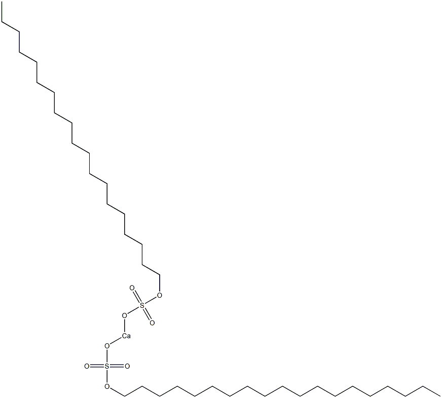 Bis(nonadecyloxysulfonyloxy)calcium Struktur