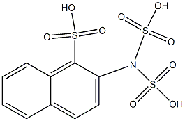 2-Naphthylamine trisulfonic acid Struktur