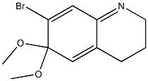 7-Bromo-2,3,4,6-tetrahydro-6,6-dimethoxyquinoline Struktur