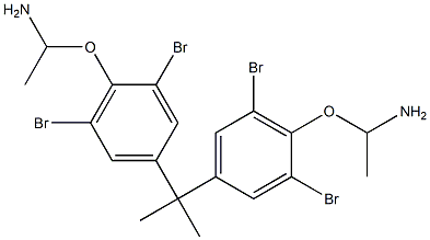 1,1'-[Isopropylidenebis(2,6-dibromo-4,1-phenyleneoxy)]bis(ethanamine) Struktur