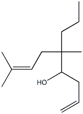 5,8-Dimethyl-5-propyl-1,7-nonadien-4-ol Struktur