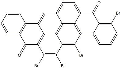 1,5,6,7-Tetrabromo-8,16-pyranthrenedione Struktur