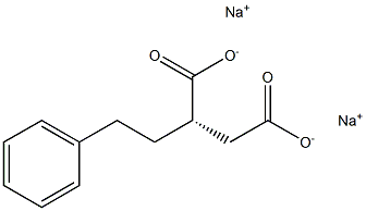 [S,(-)]-2-Phenethylsuccinic acid disodium salt Struktur