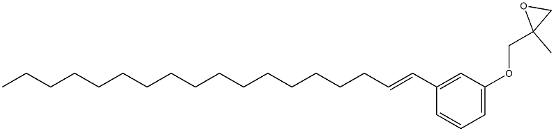 3-(1-Octadecenyl)phenyl 2-methylglycidyl ether Struktur