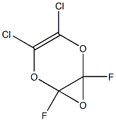 2,3-Dihydro-2,3-epoxy-2,3-difluoro-5,6-dichloro-1,4-dioxin Struktur