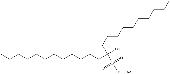 11-Hydroxytricosane-11-sulfonic acid sodium salt Struktur