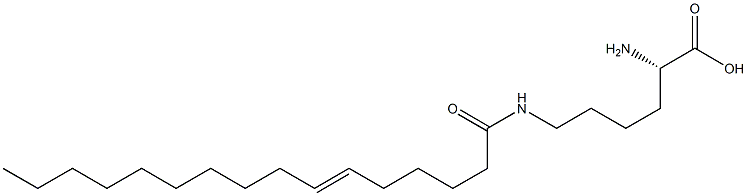 N6-(6-Hexadecenoyl)lysine Struktur