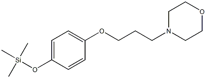 4-[3-(4-Trimethylsilyloxyphenoxy)propyl]morpholine Struktur