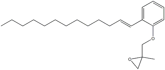 2-(1-Tridecenyl)phenyl 2-methylglycidyl ether Struktur