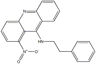 9-(2-Phenylethylamino)-1-nitroacridine Struktur