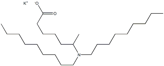 6-(Dinonylamino)heptanoic acid potassium salt Structure