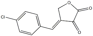 4-(4-Chlorobenzylidene)-4,5-dihydro-2,3-furandione Struktur