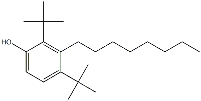 2,4-Di-tert-butyl-3-octylphenol Struktur