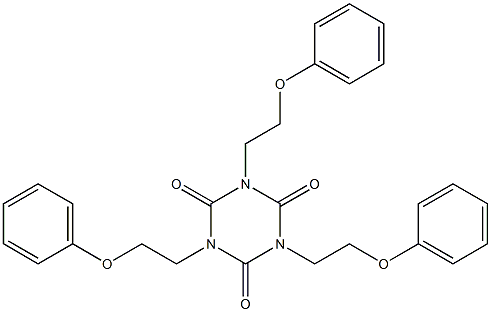 1,3,5-Tris(2-phenoxyethyl)-1,3,5-triazine-2,4,6(1H,3H,5H)-trione Struktur